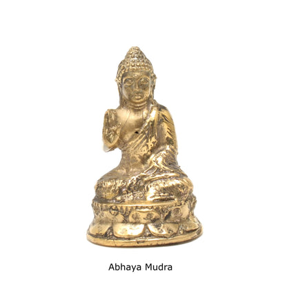 Messing Buddha - Abhaya Mudra - Shop.villalovis.dk