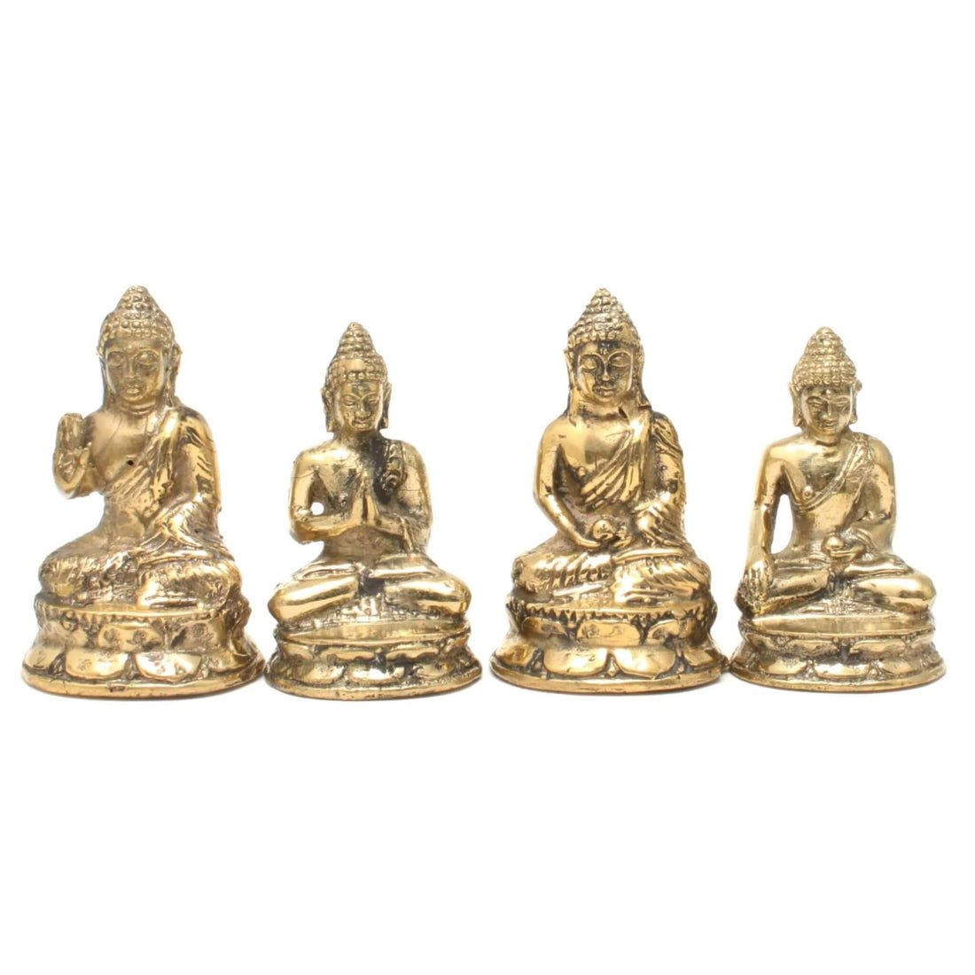 Messing Buddha sæt Shop.villalovis.dk