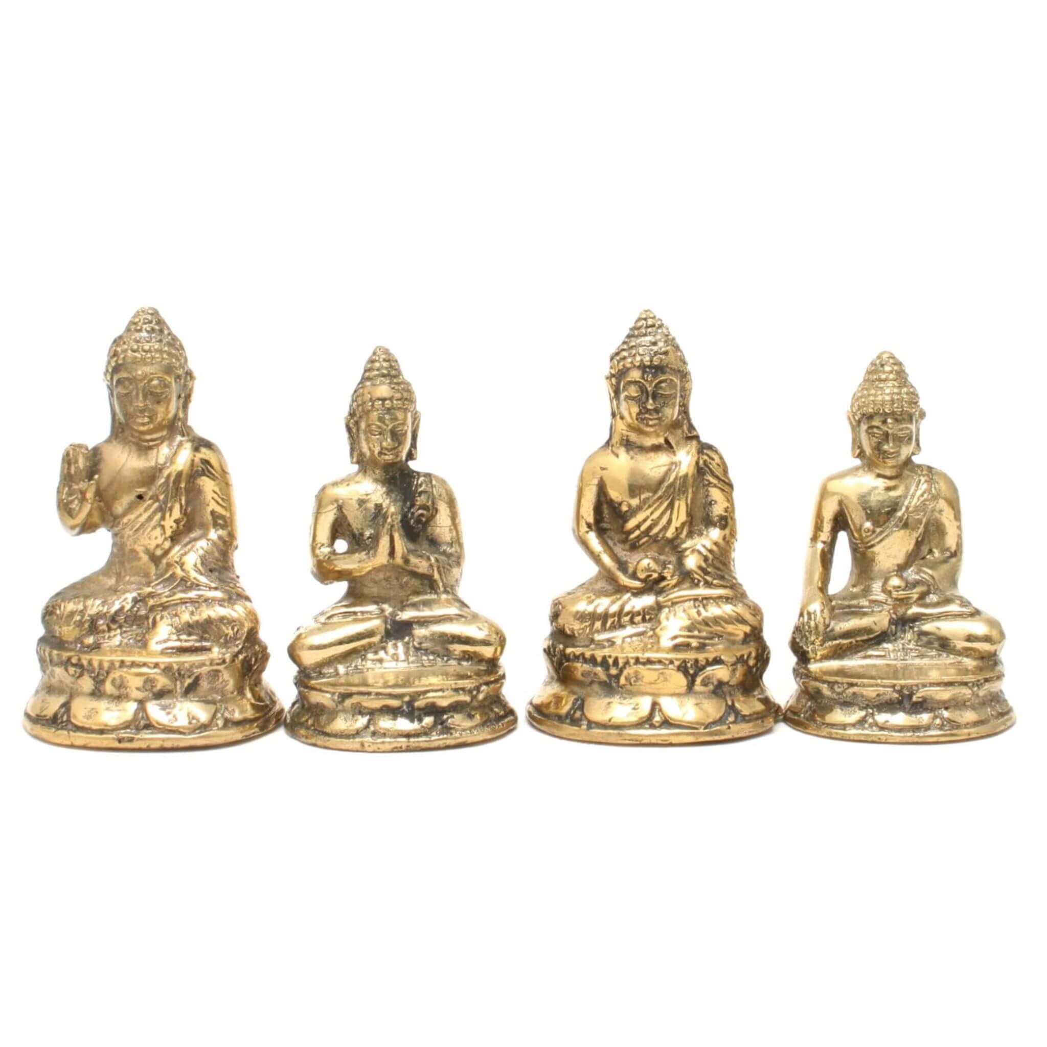 Messing Buddha sæt Shop.villalovis.dk