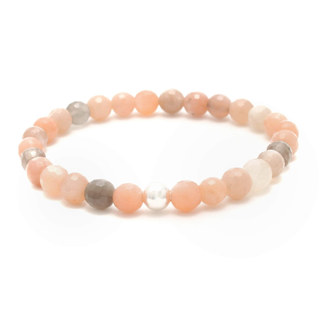 Mix Månesten Facetteret krystal armbånd