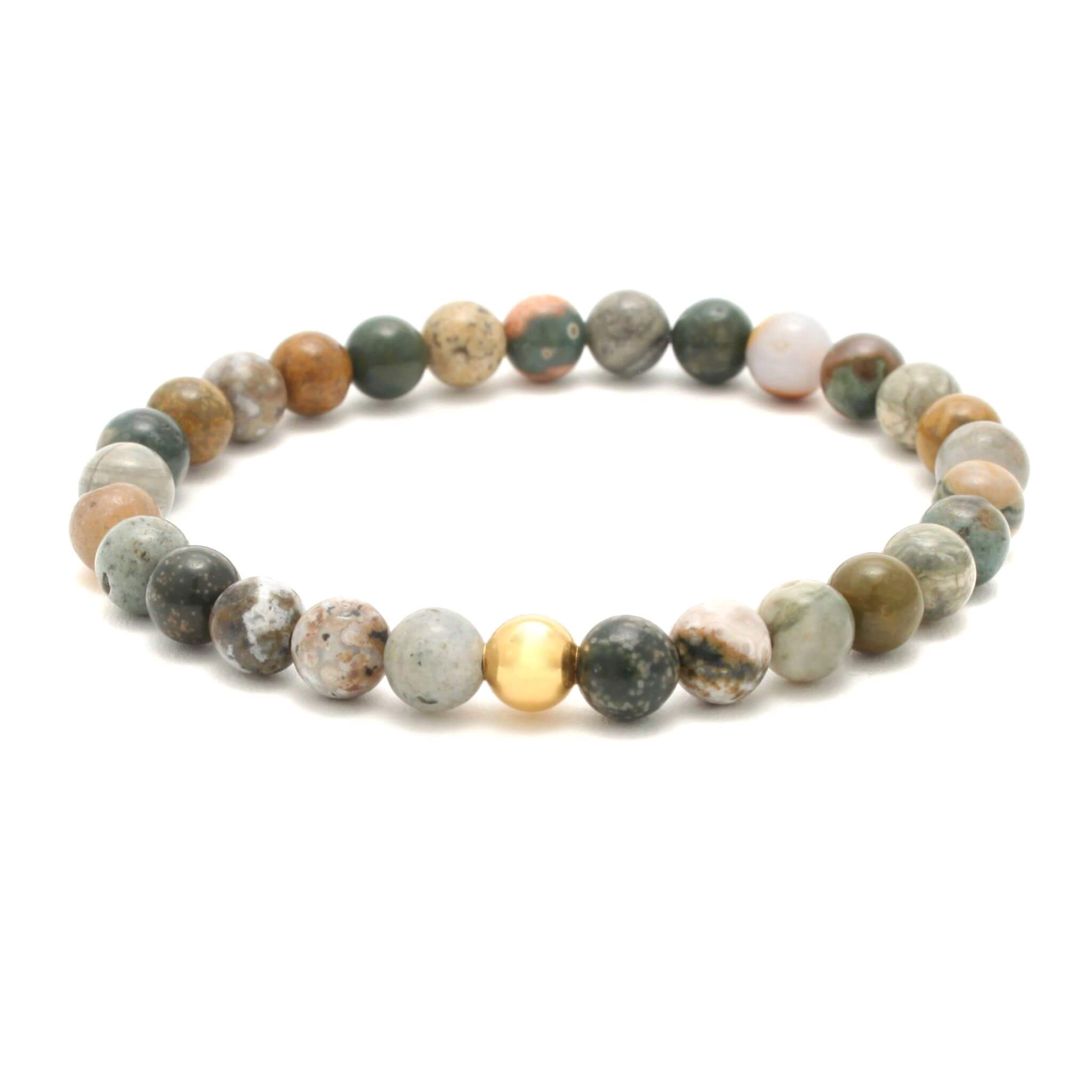 Ocean Jaspis Krystal armbånd - Villa Lovis