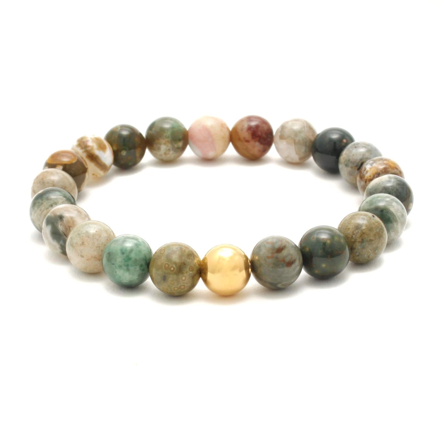 Ocean Jaspis Krystal armbånd - Villa Lovis