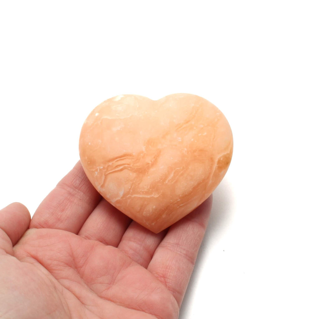 Orange Calcit Hjerte