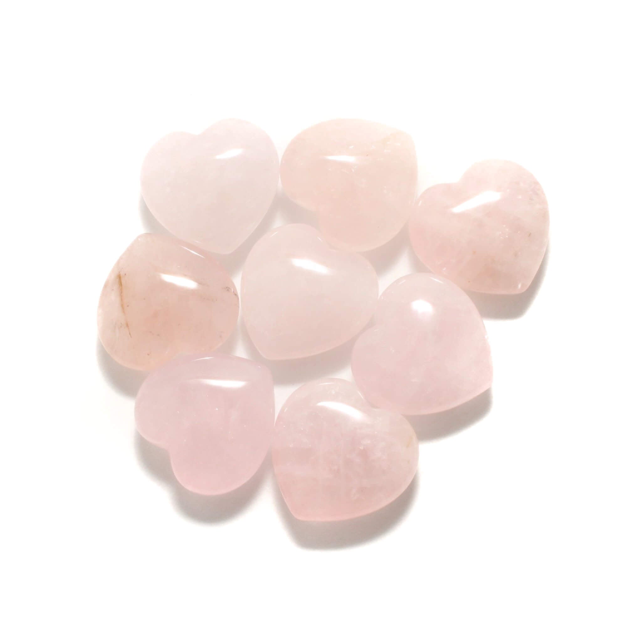 Rosenkvarts hjerter - Shop.villalovis.dk