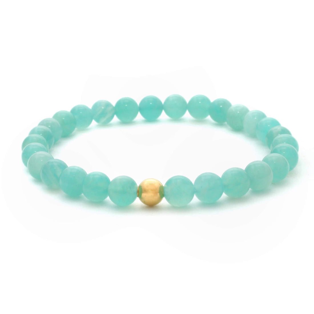 Amazonit krystal armbånd 6mm