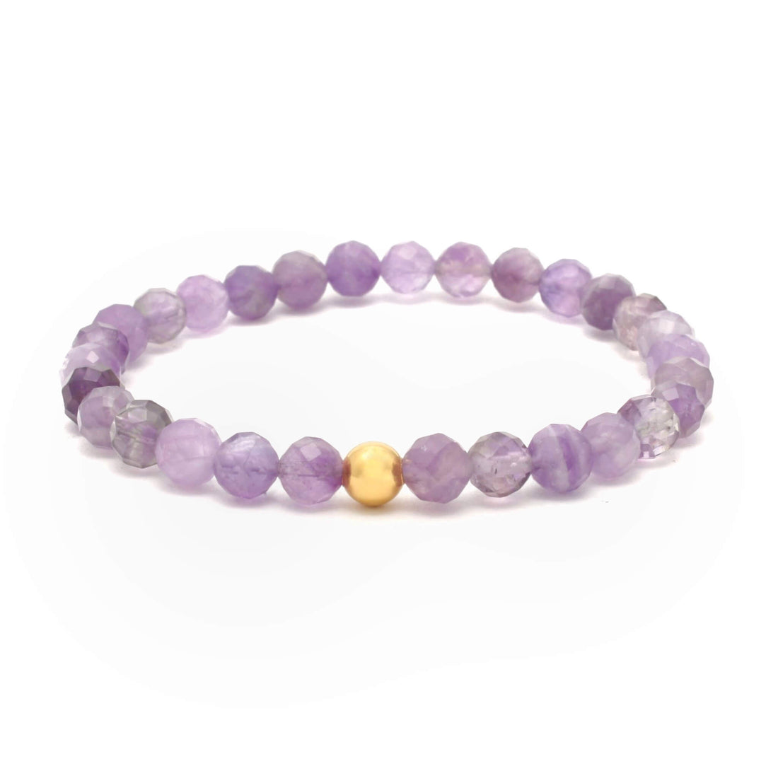 Ametyst facetteret krystal armbånd