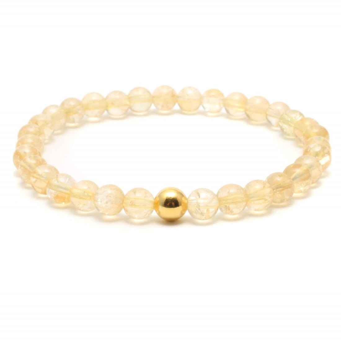Citrin krystal armbånd