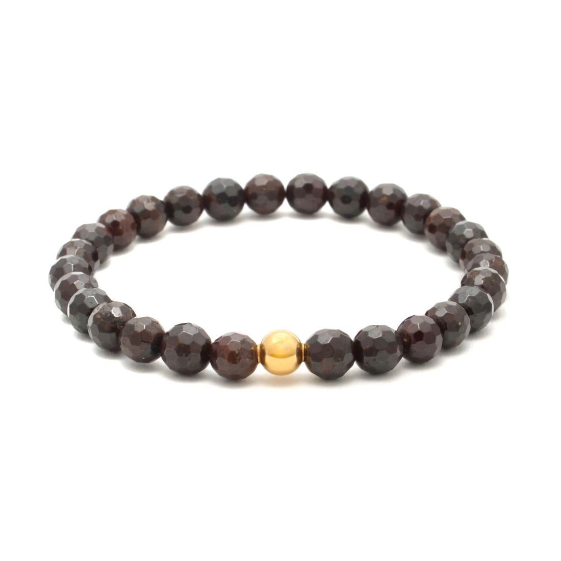 Facetteret Granat krystal armbånd