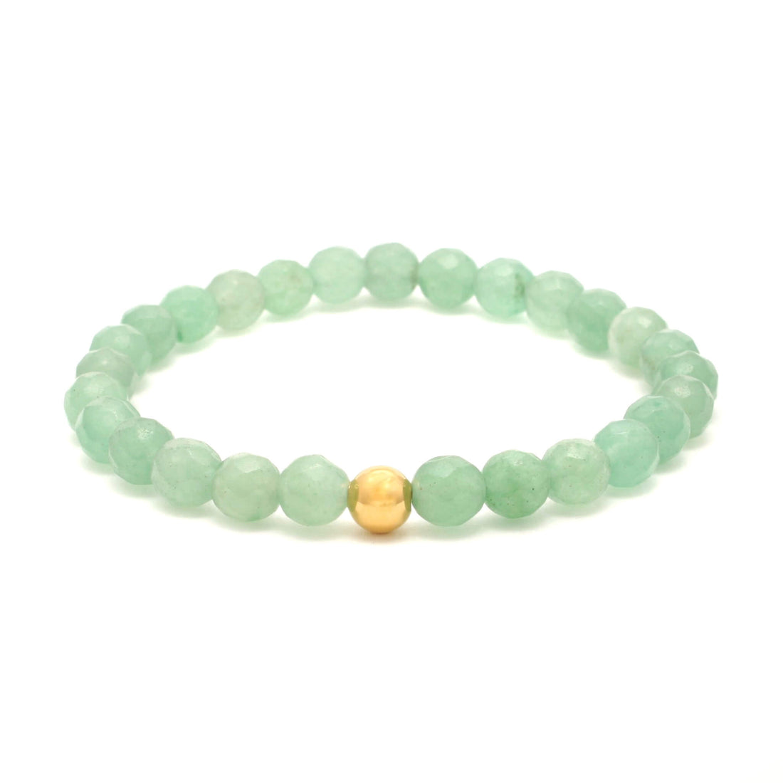 Grøn Aventurin Facetteret krystal armbånd