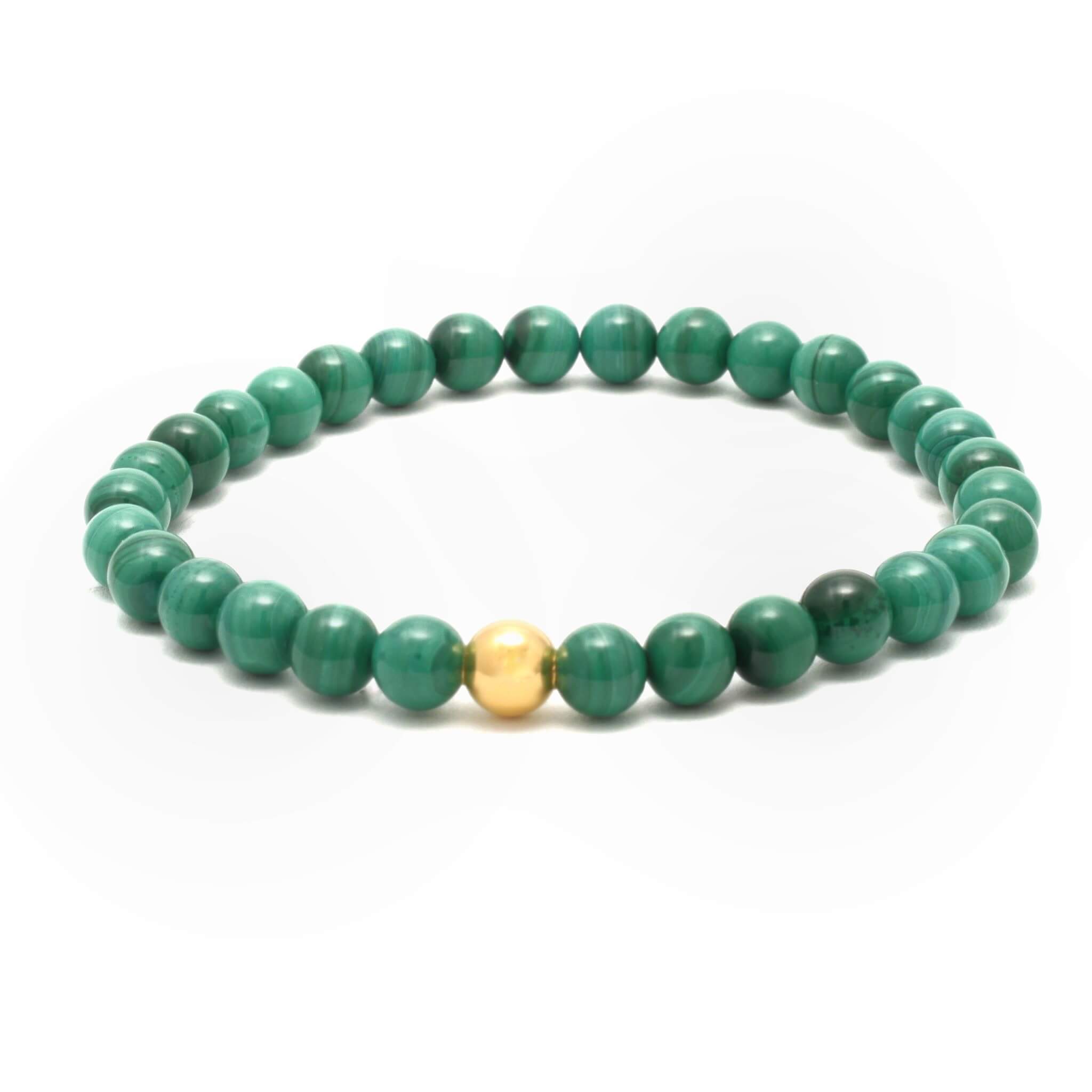 Malakit krystal armbånd 6mm