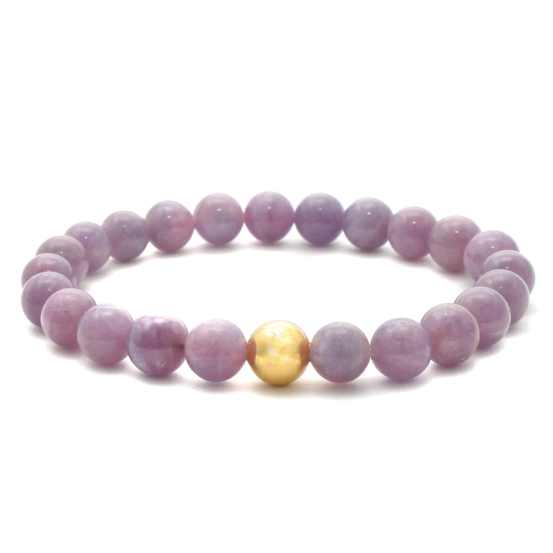 Pink Rubin krystal armbånd - 8mm