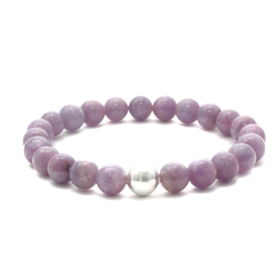 Pink Rubin krystal armbånd - 8mm 