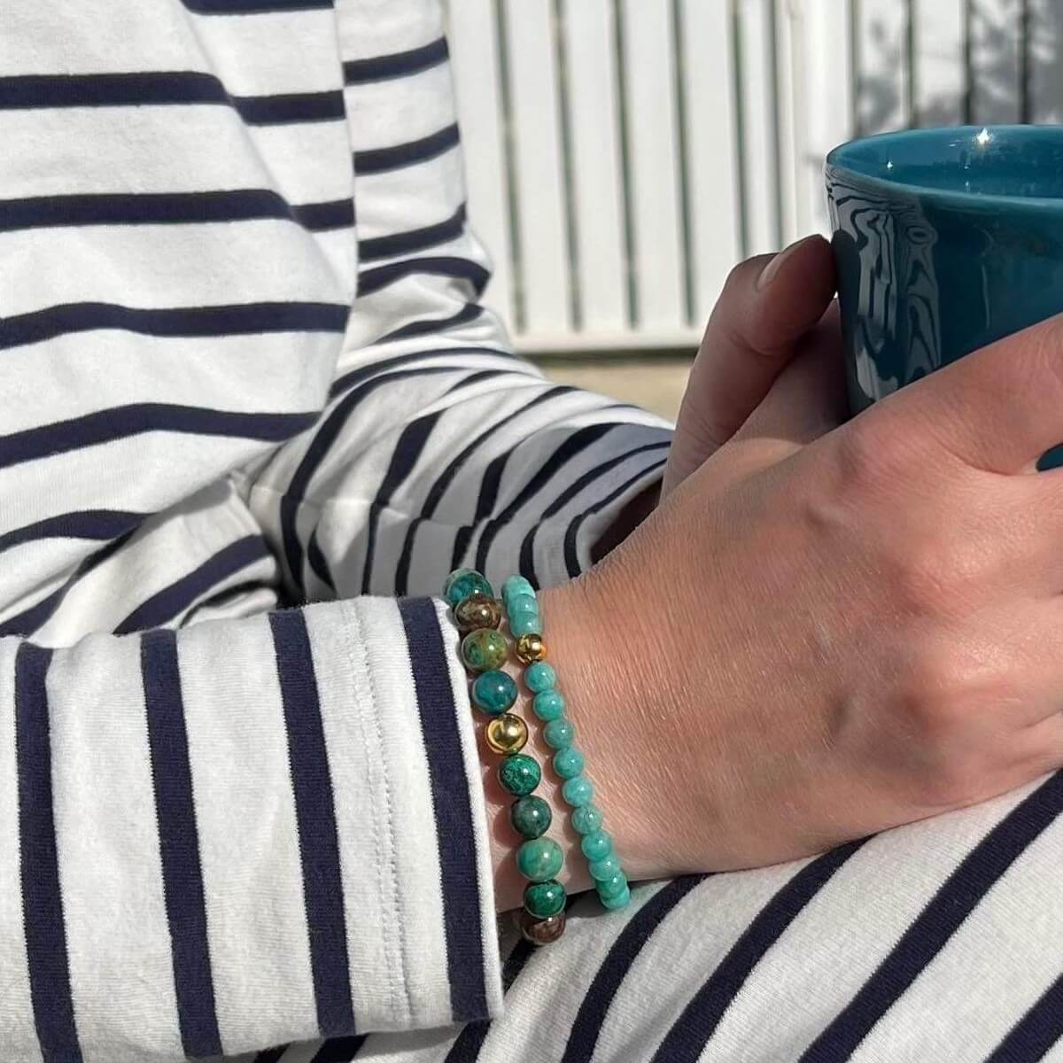 Hygge billede af krystal armbånd