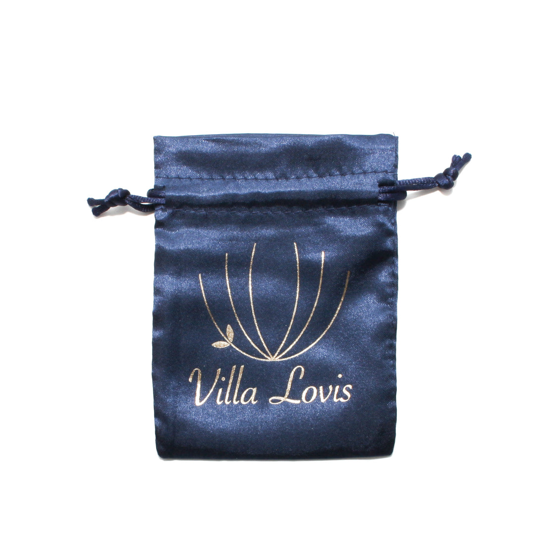 Blå satinpose til Krystal sæt