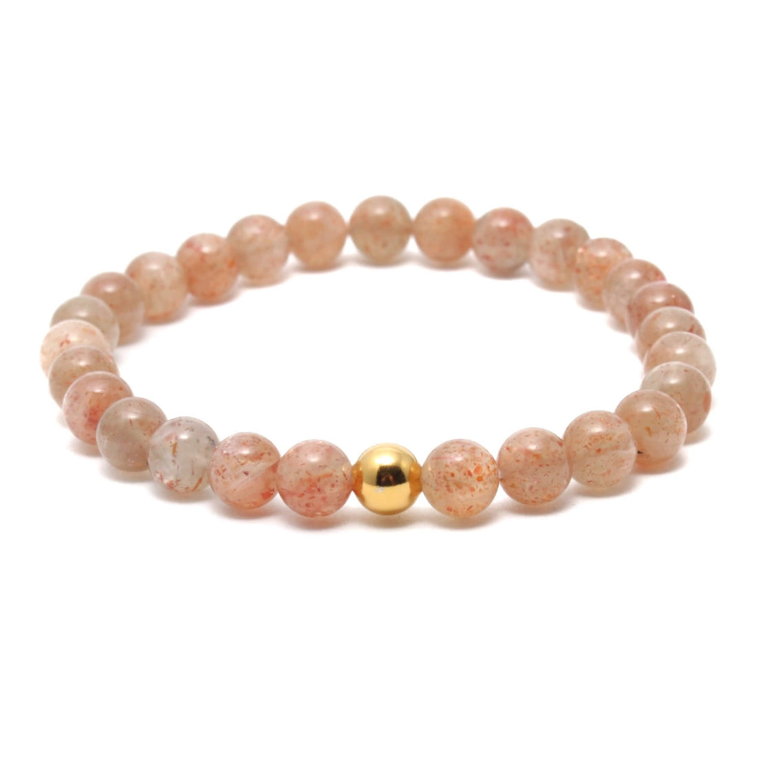 Solsten krystal armbånd med 6mm perler