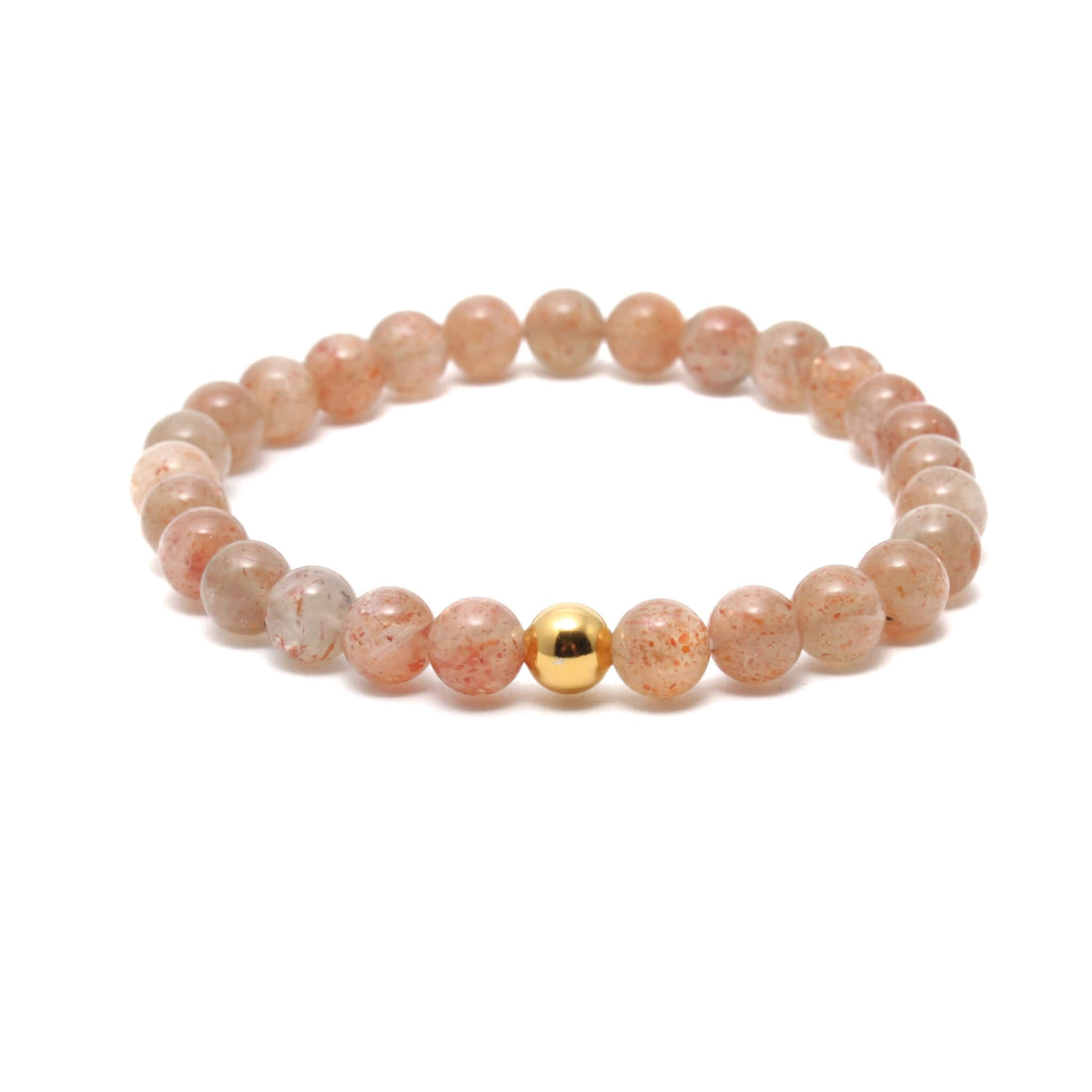 Solsten krystal armbånd med 6mm perler