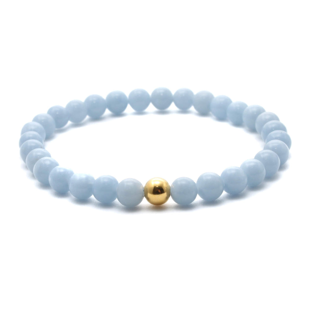 Angelit krystal armbånd - Krystalsmykke med blå sten Villa Lovis – Shop Villa Lovis