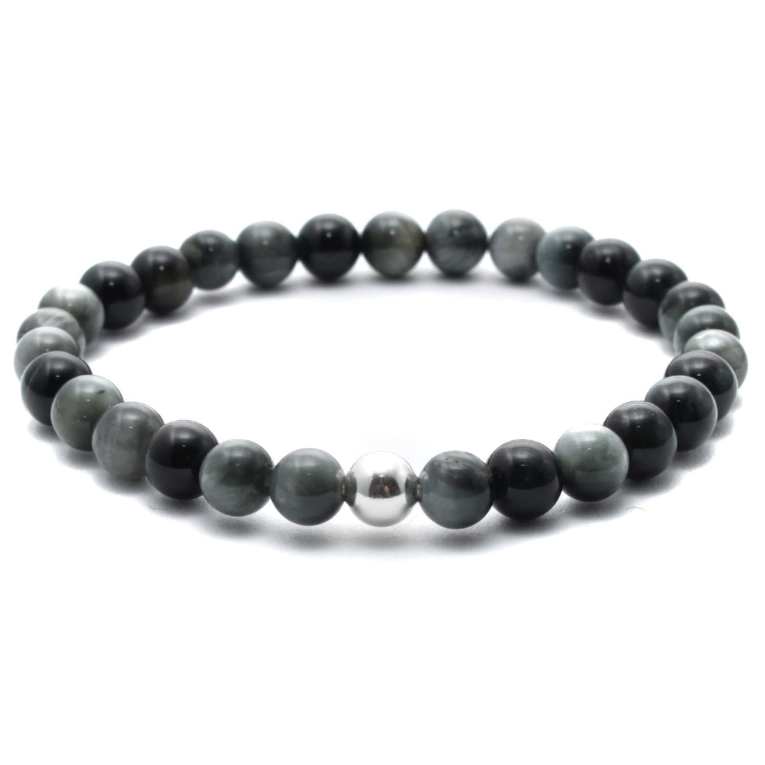 Eagle Eye krystal armbånd med 6mm perler