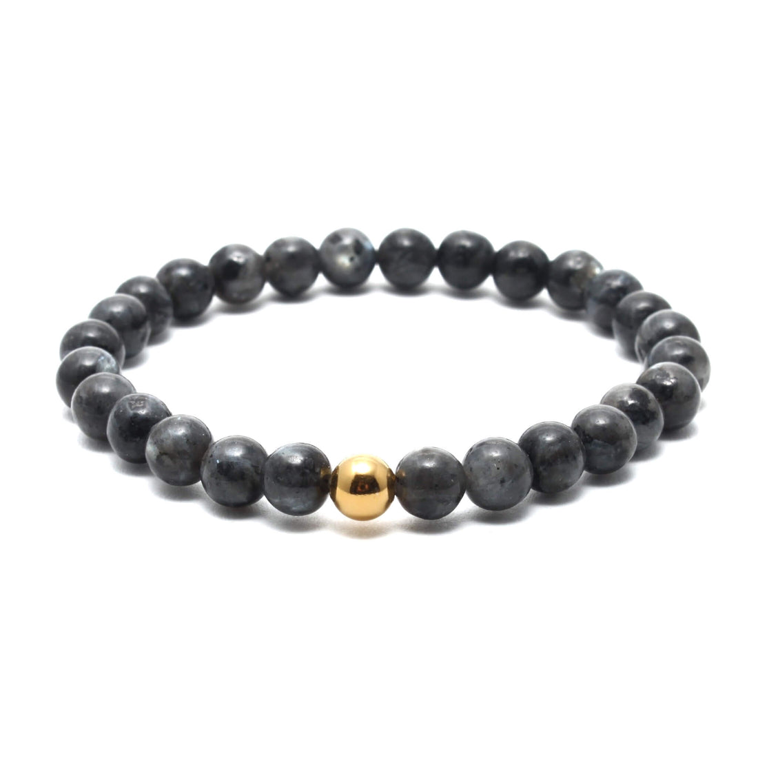 Larvikit krystal armbånd med 6mm perler